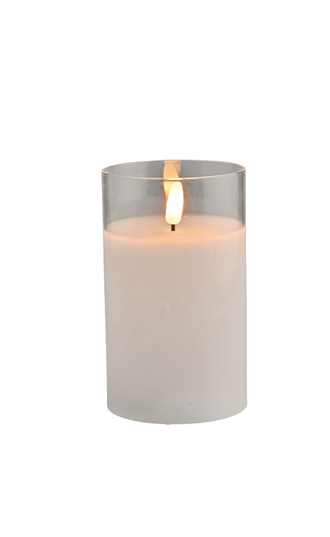 LED Stompkaars Wit In glas met afstandsbediening 75x125 mm 2