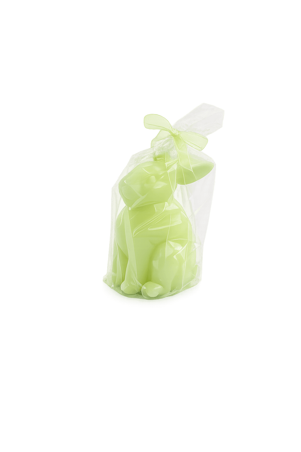 Paashaas kaars groen 12 cm 2