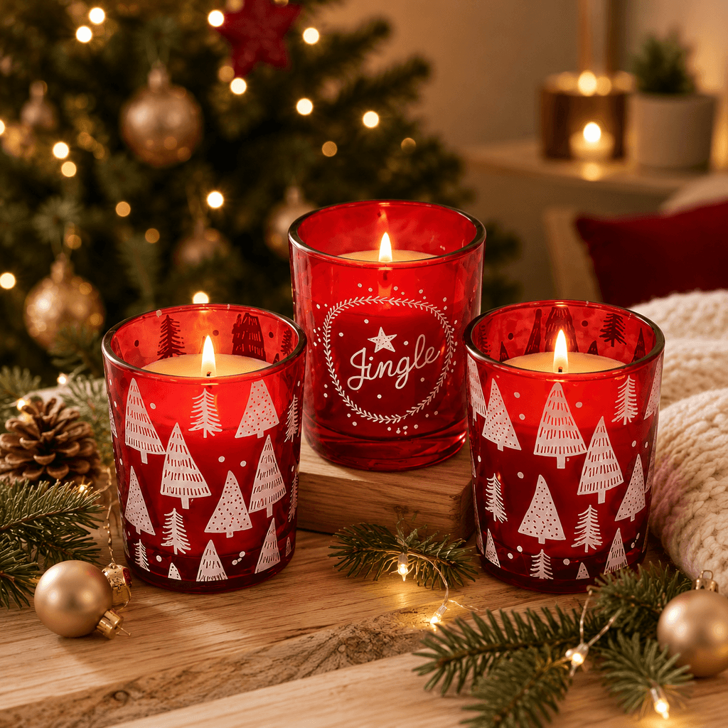 Duftkerzen im Glas Winter Berries 3er-Set AROMART Geschenkset