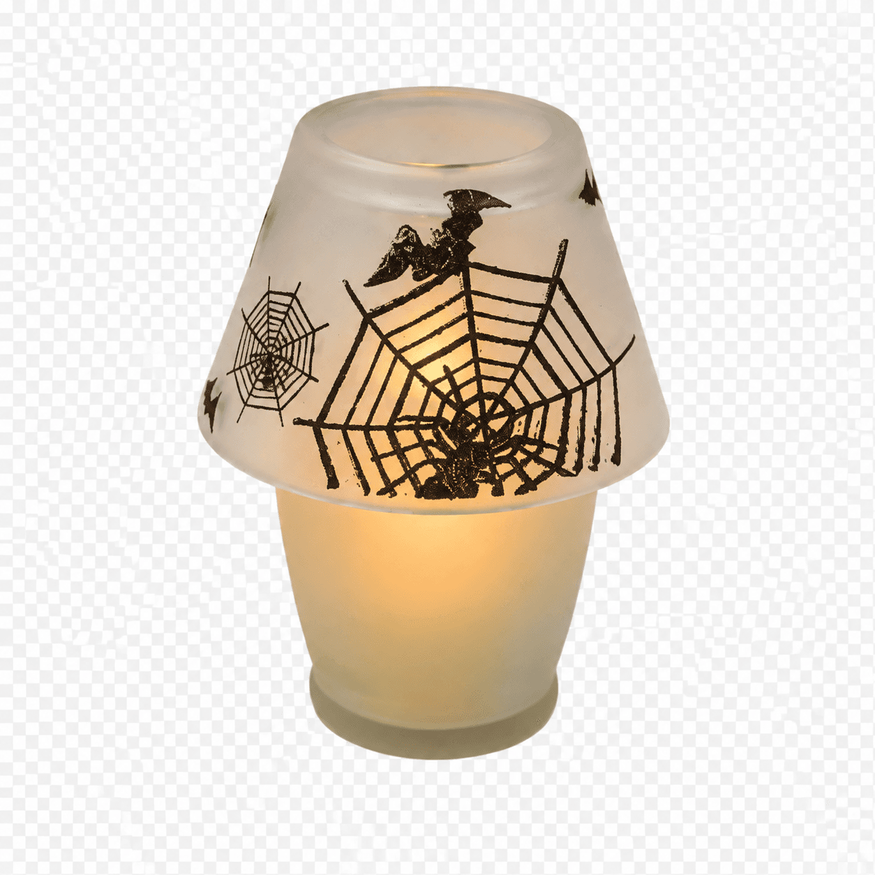 Halloween-Kerze Lampe mit Glasschirm satiniert Ø 100 × 125 mm Bild 2